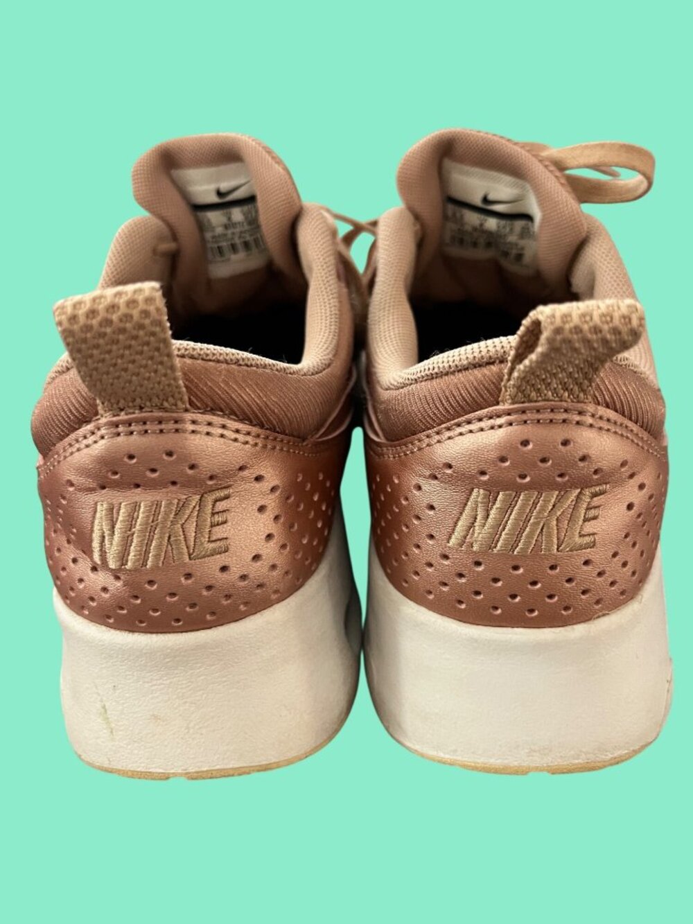 Nike Air Max Thea Premium Metallic Bronze Sneakers - Picture 6 of 8